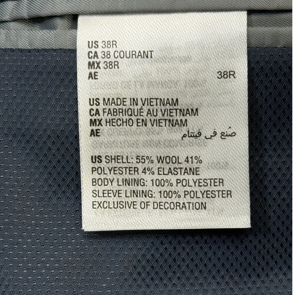 Bar III Men's Slim-Fit Wool-Blend Solid Suit Jacket, blue 38R $450 - Picture 12 of 13